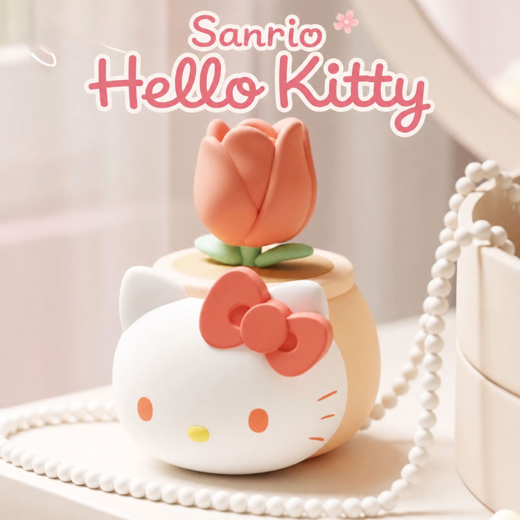 Hello Kitty Sanrio家族盆栽擺件飾物 收納盒