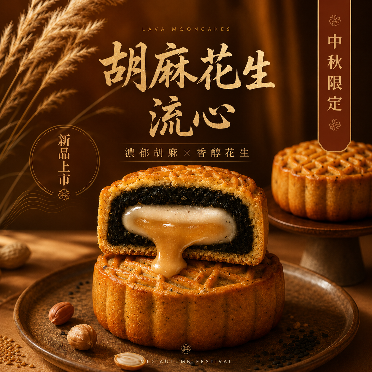 胡麻花生流心