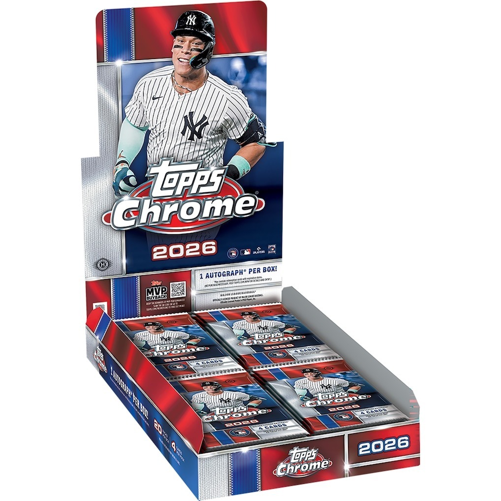 MLB球員卡 2026 Topps Chrome Baseball - Hobby Box 完整盒出售 封膜未拆 官網貨 全新