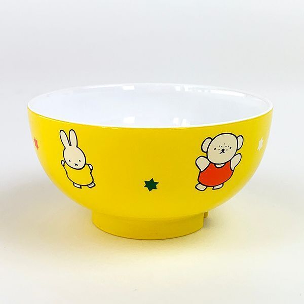 日本製 Miffy 兒童飯碗-黃色