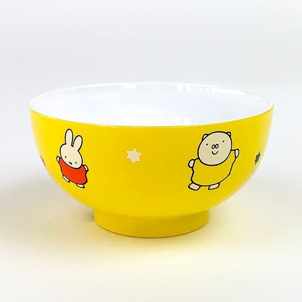 日本製 Miffy 兒童飯碗-黃色