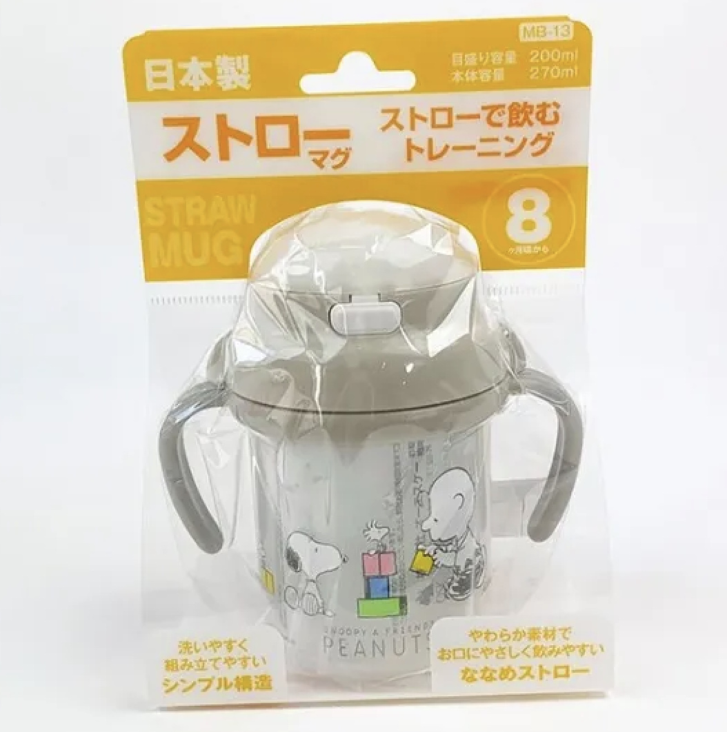日本製 Snoopy 吸管杯 8m+