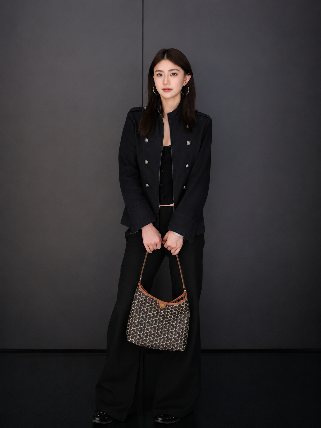 LYS02190 Moynat Mini Hobo Bag