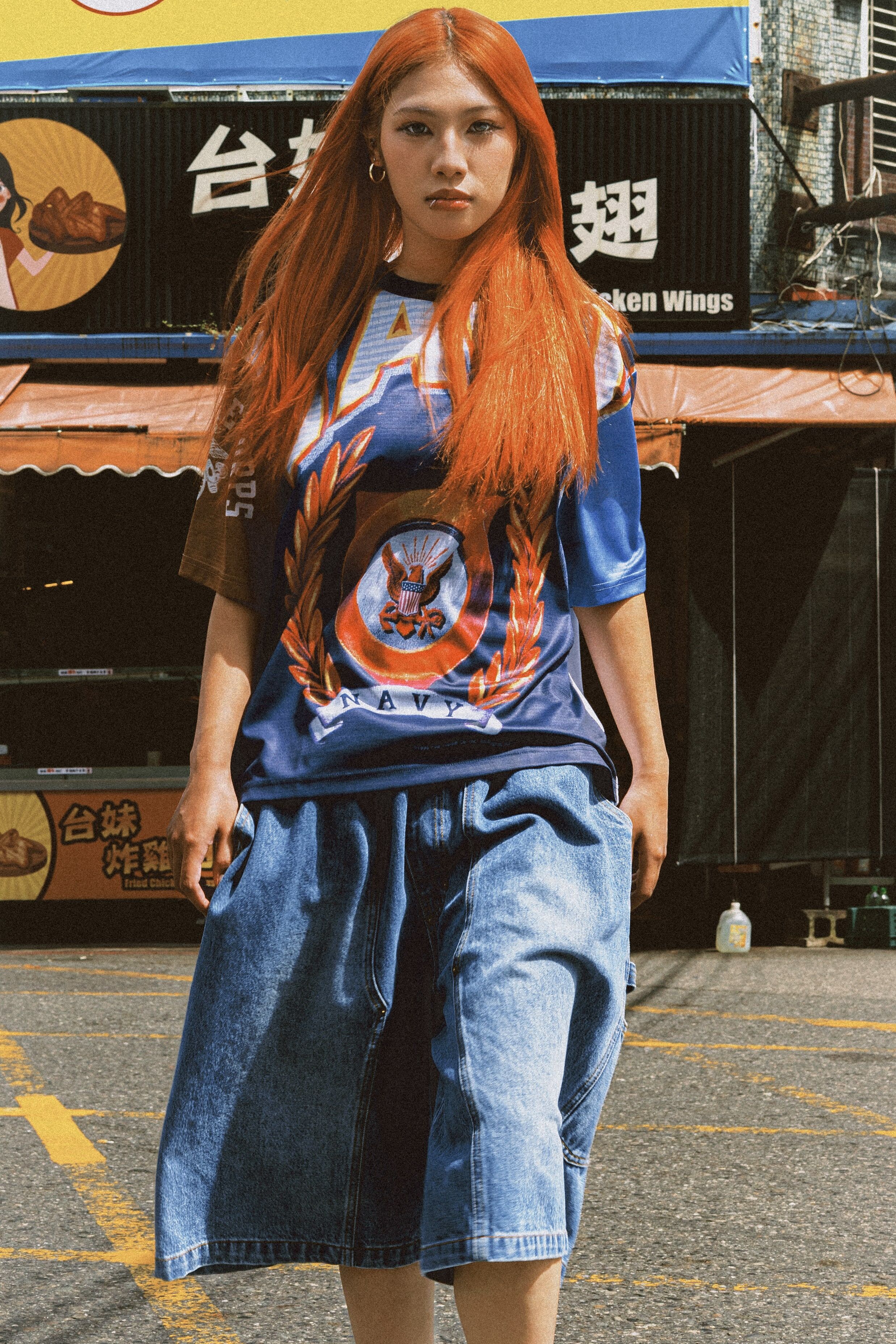 【車庫服飾】nul1.org (nu-T110) NAVY Jersey