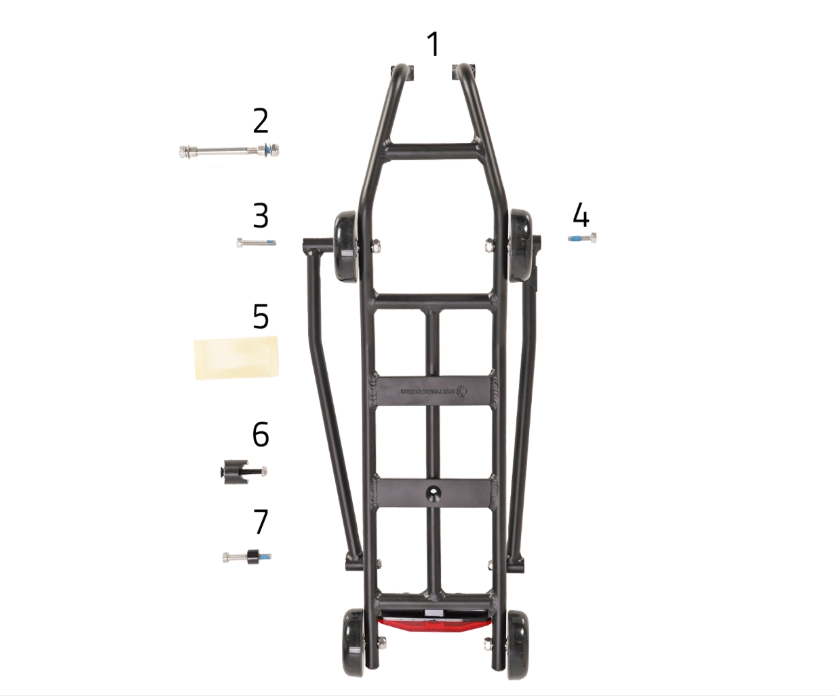 Original BIRDY Trolley Rear Carrier（pacific）