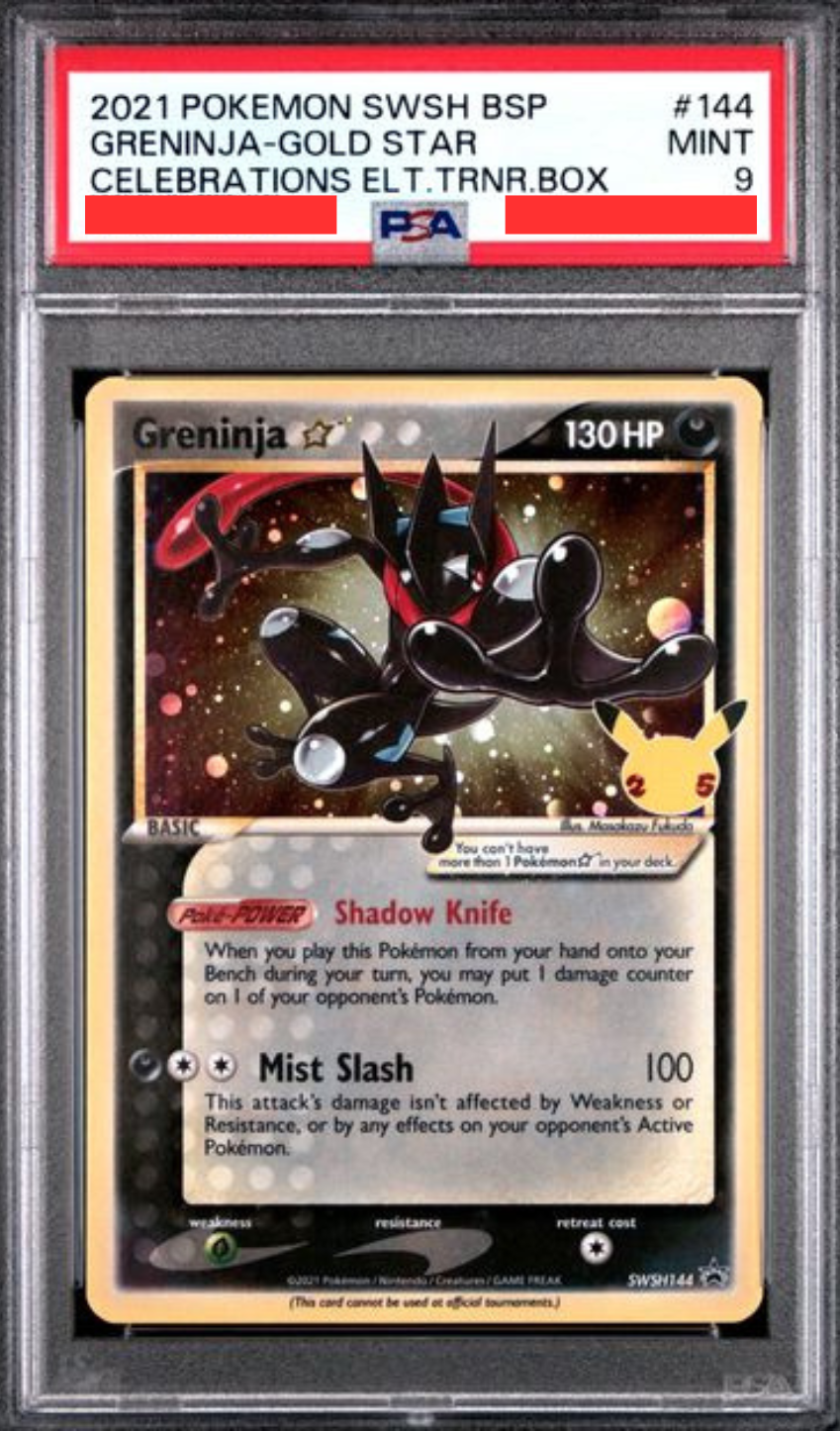 [PSA9] Sword & Shield Promo - SWSH144 Greninja Gold Star (金星甲賀忍蛙)