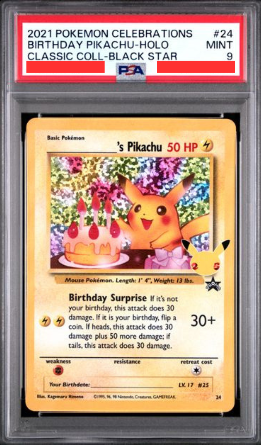 [PSA9] CELEBRATIONS CLASSIC COLLECTION - #24 BIRTHDAY PIKACHU (生日皮卡丘)