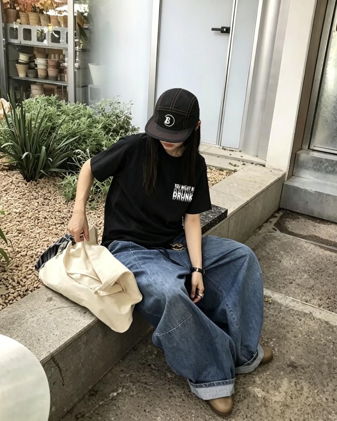 <走啊去喝酒>美式 復古 You Might Be Drunk 趣味 重影 印花 純棉 短袖 3色