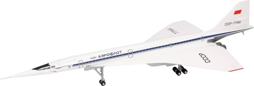 Herpa   1/200 圖波列夫設計局 TU-144S 超音速客機（1975年巴黎布爾歇航空展展示機）