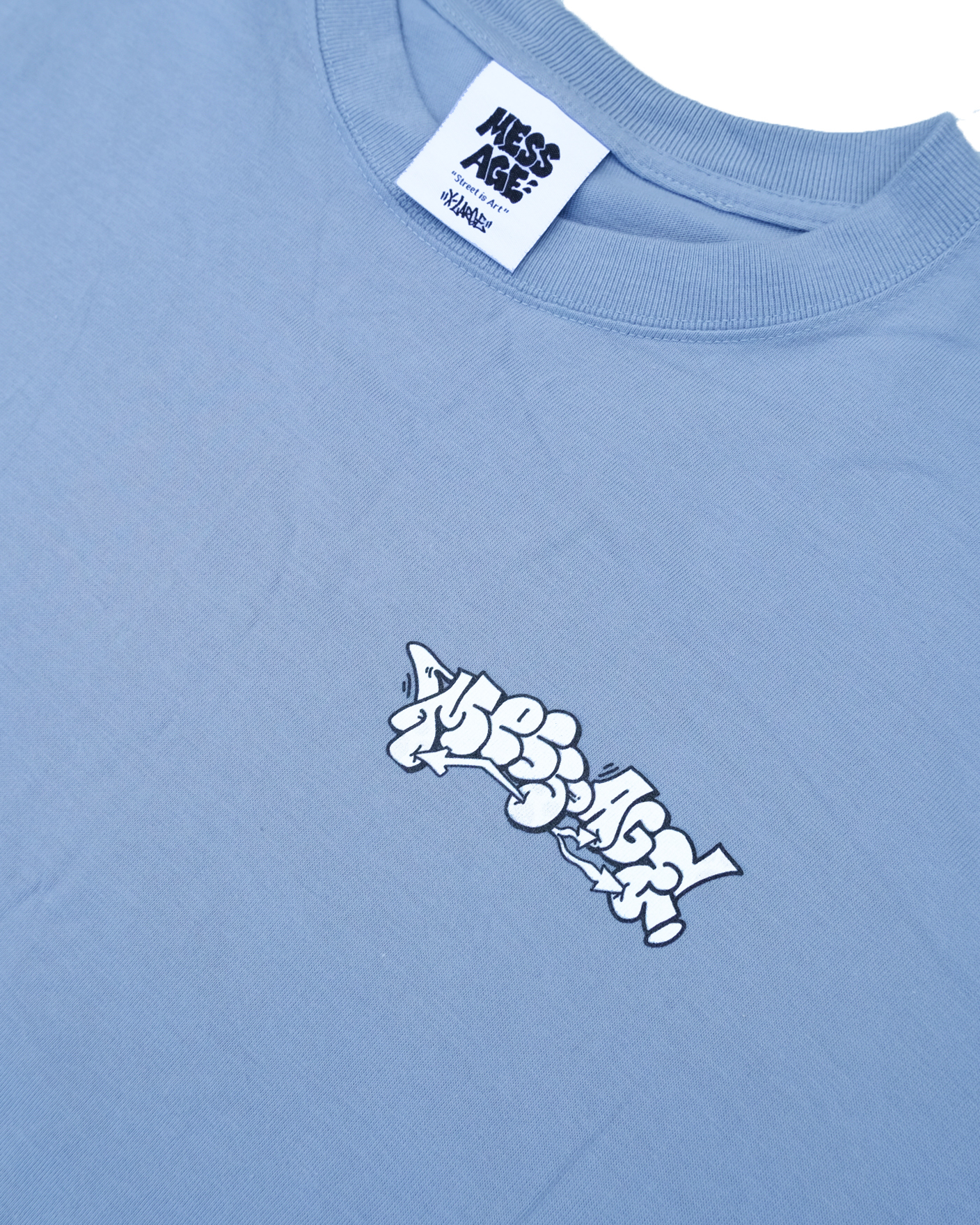 Mess-age "Go Out" Tee - 湖水藍