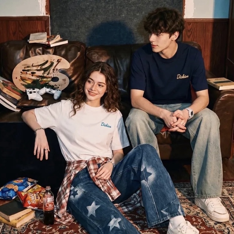 DICKIES 柯基 狗狗短袖 刺繡LOGO 背面圖案 可愛 情侶款