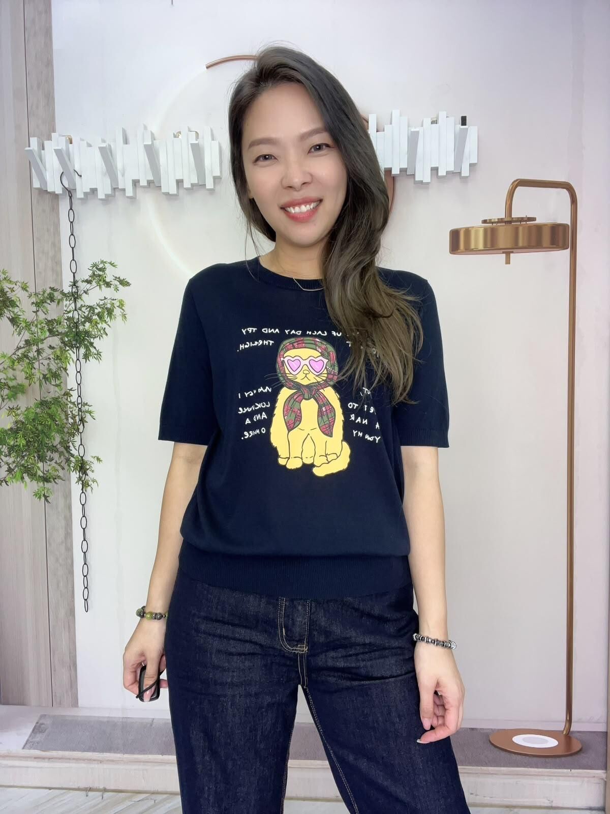 lngroove 牌子 貓仔圖針織~184H