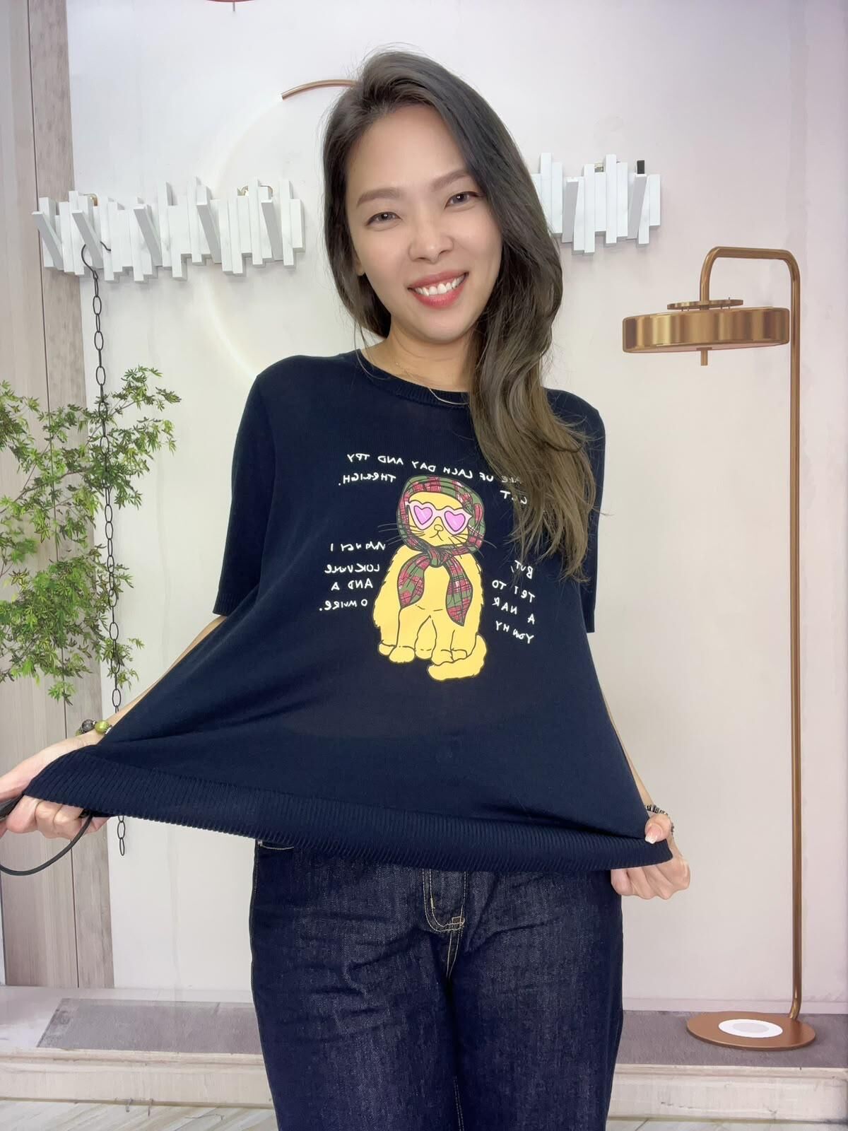 lngroove 牌子 貓仔圖針織~184H