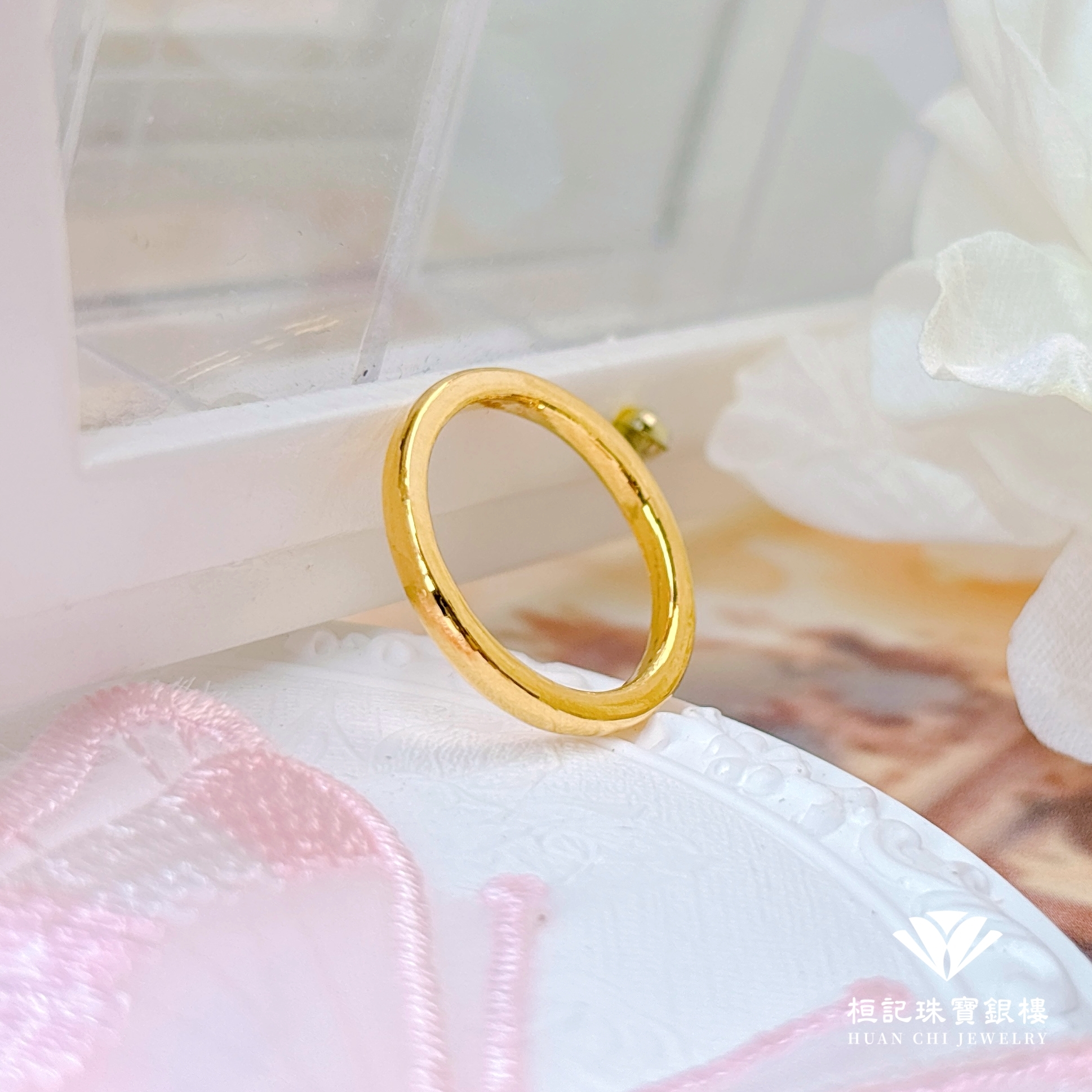 24K Gold Ring - Goddess Gold Band Ring