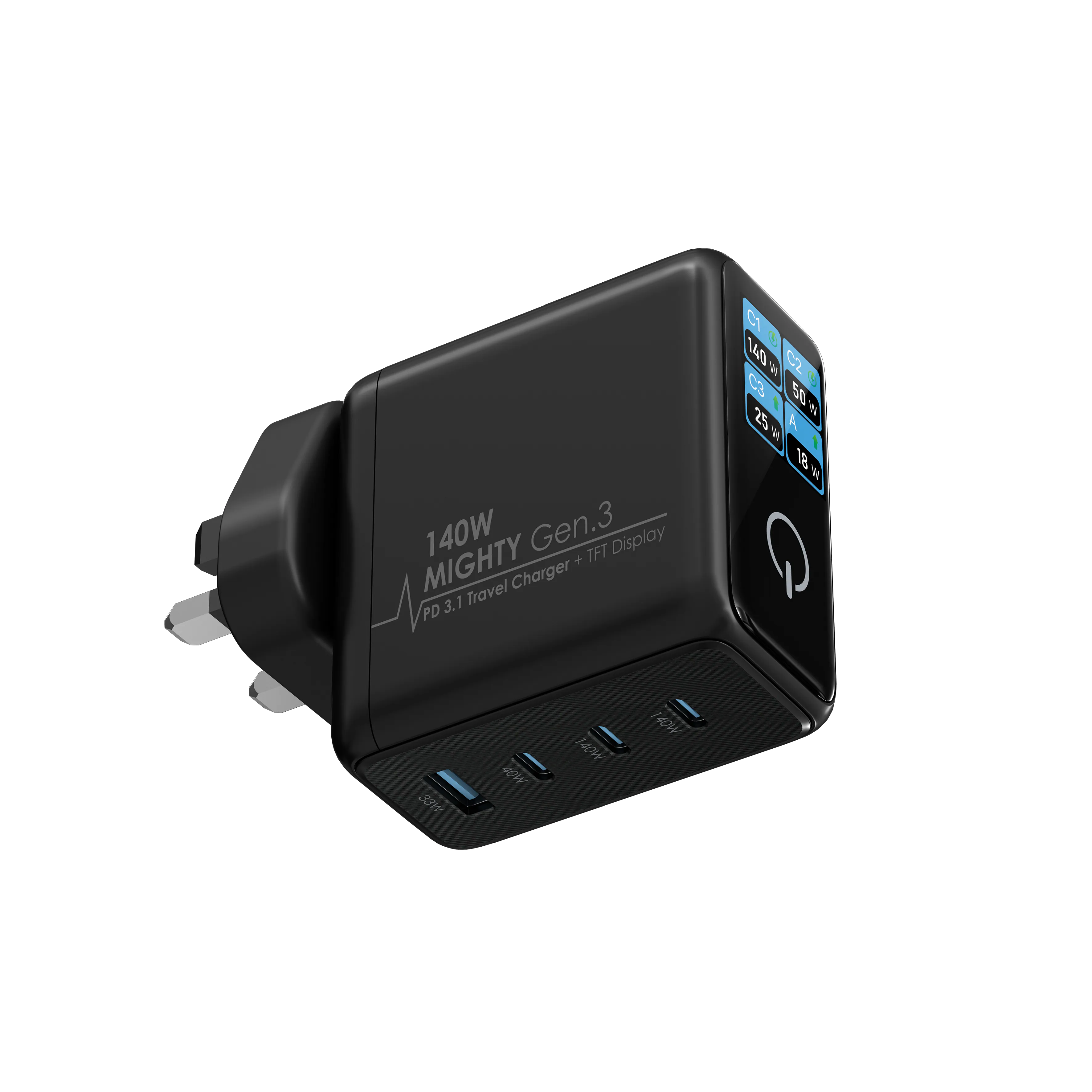 【接受預購】EGO 140W MIGHTY Gen.3｜PD3.1 GaN 多口快充｜旅行必備｜筆電＋手機全能充電器