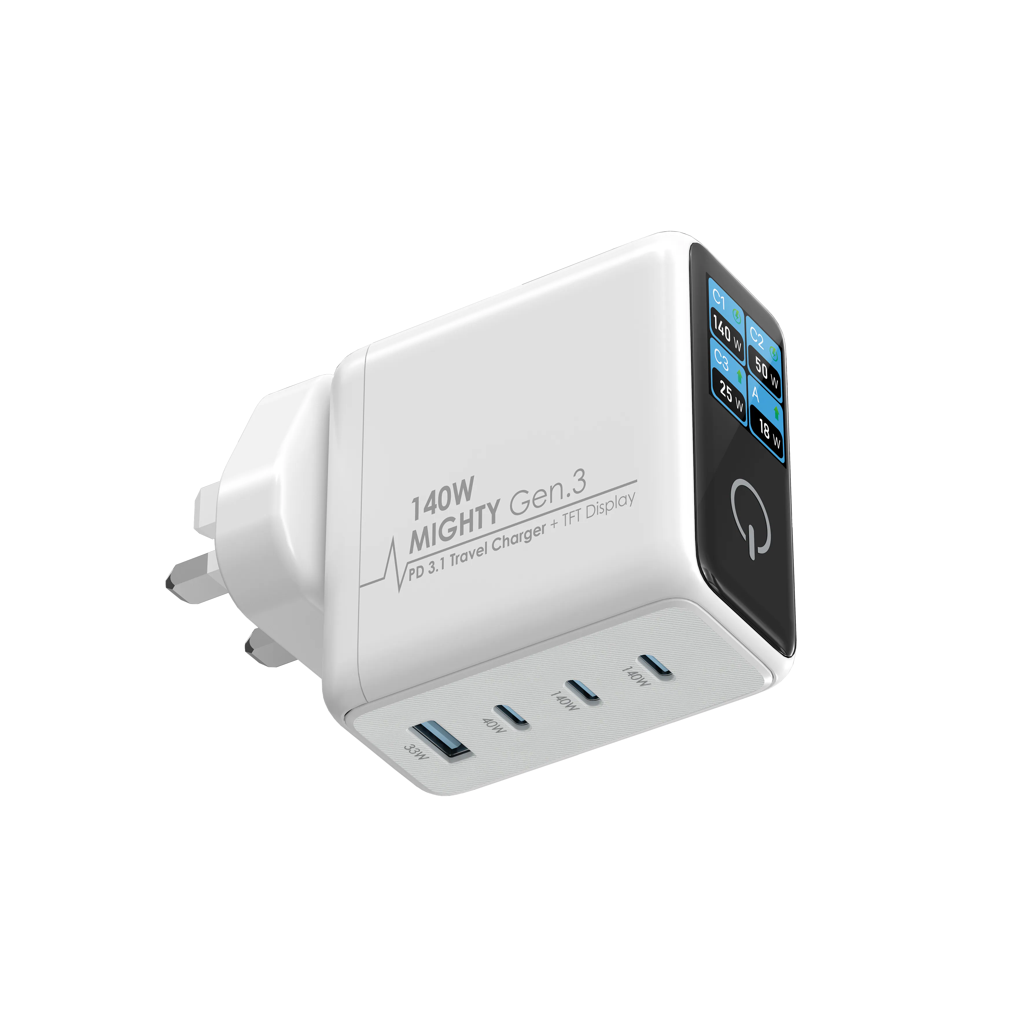 【接受預購】EGO 140W MIGHTY Gen.3｜PD3.1 GaN 多口快充｜旅行必備｜筆電＋手機全能充電器