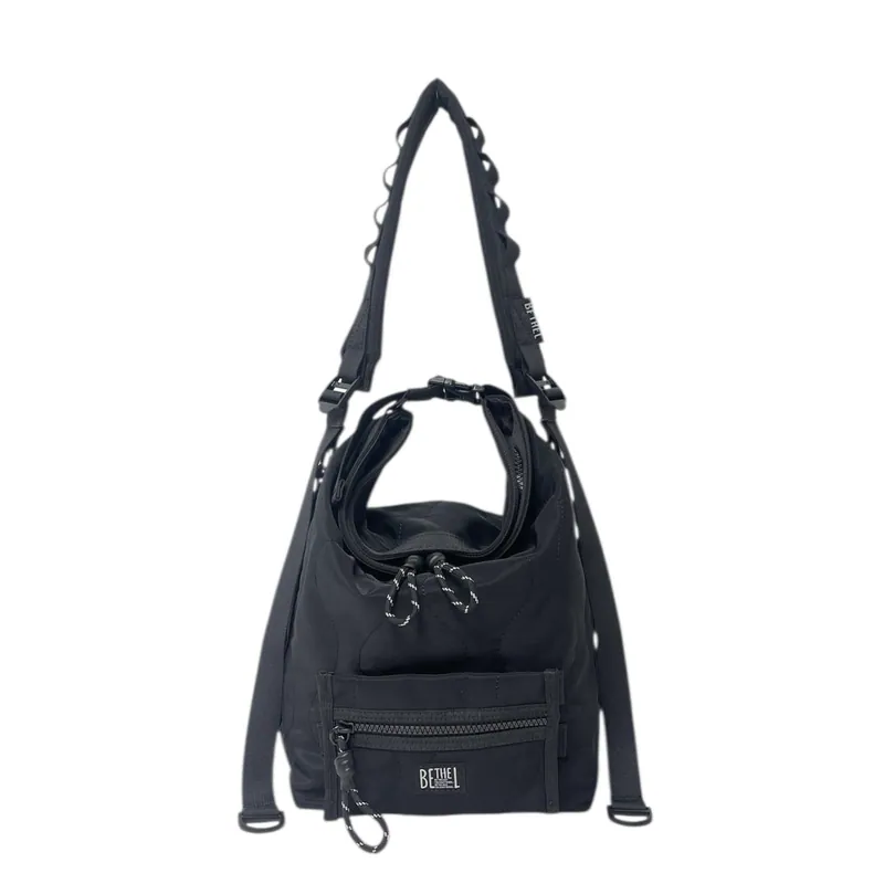 DB039 Bethel 二合一兩用袋(中) - Main Bag : W22 x D16 x H24-34CM -Detachable Zip Pouch :W16 x H11CM