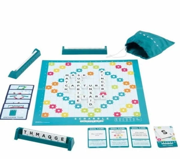 英文拼字遊戲 雙重玩法 Scrabble 2 games in 1