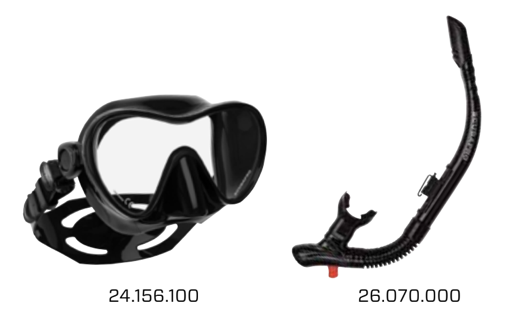 SCUBAPRO TRINIDAD MASK & SNORKEL COMBO 無框面鏡 呼吸管