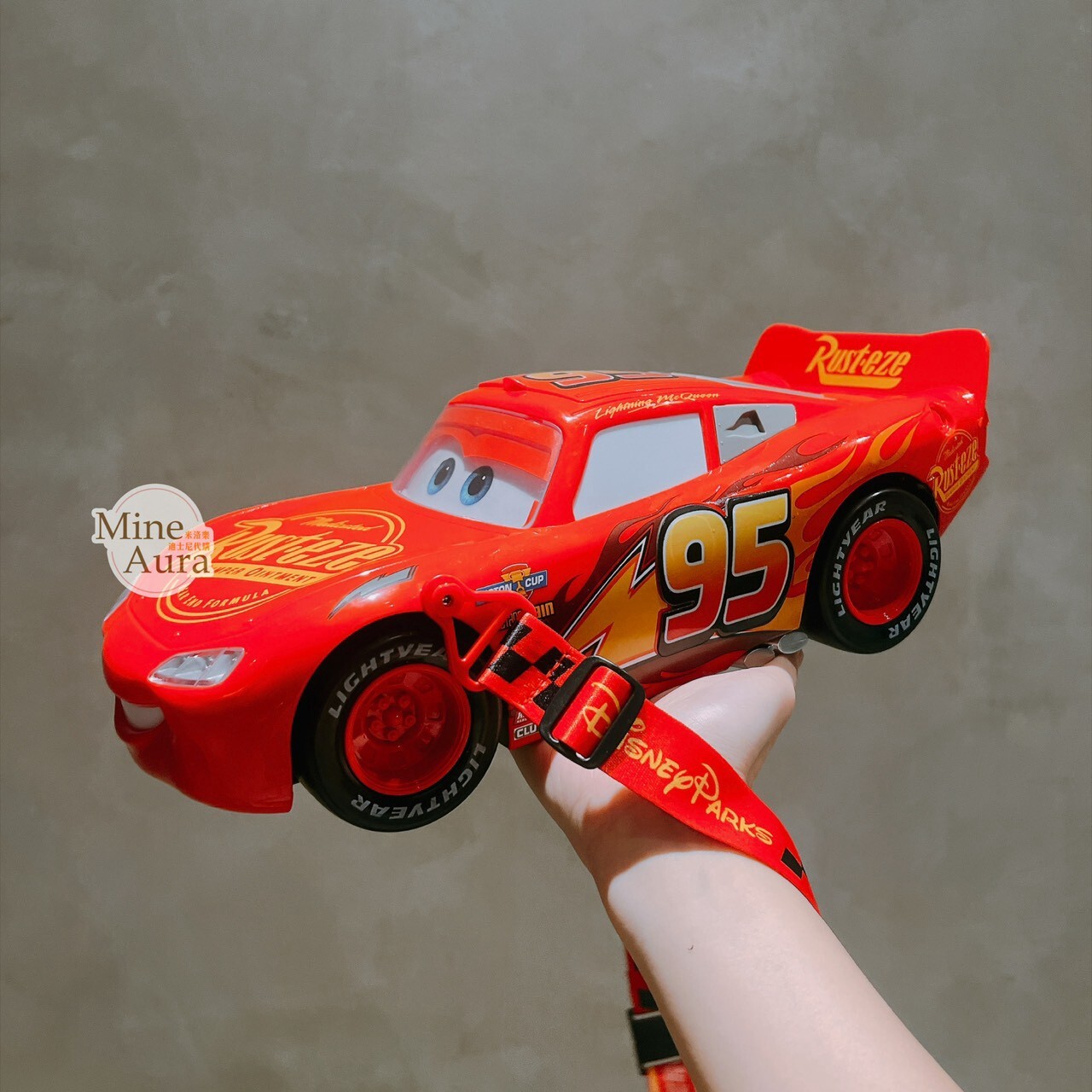 (現貨) 閃電麥坤 Lightning McQueen 汽車 造型 爆米花桶 汽車總動員 Cars -香港迪士尼樂園