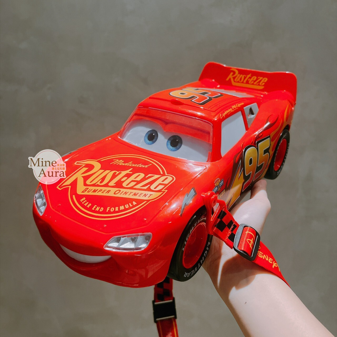 (現貨) 閃電麥坤 Lightning McQueen 汽車 造型 爆米花桶 汽車總動員 Cars -香港迪士尼樂園