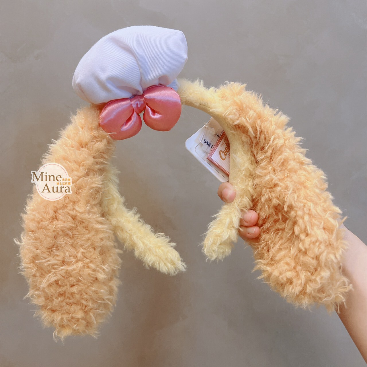 可琦安 餅乾 CookieAnn 立體耳朵 絨毛 造型 髮圈 髮箍 -香港迪士尼樂園