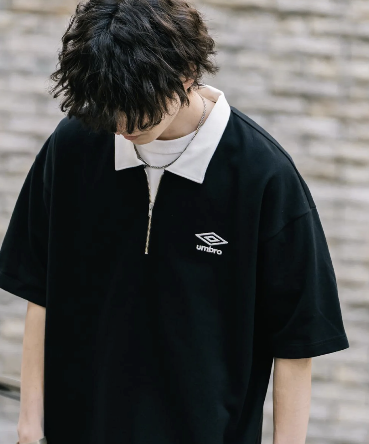 預訂 | Umbro Oversized Piqué Half-Zip Polo Shirt 日本限定