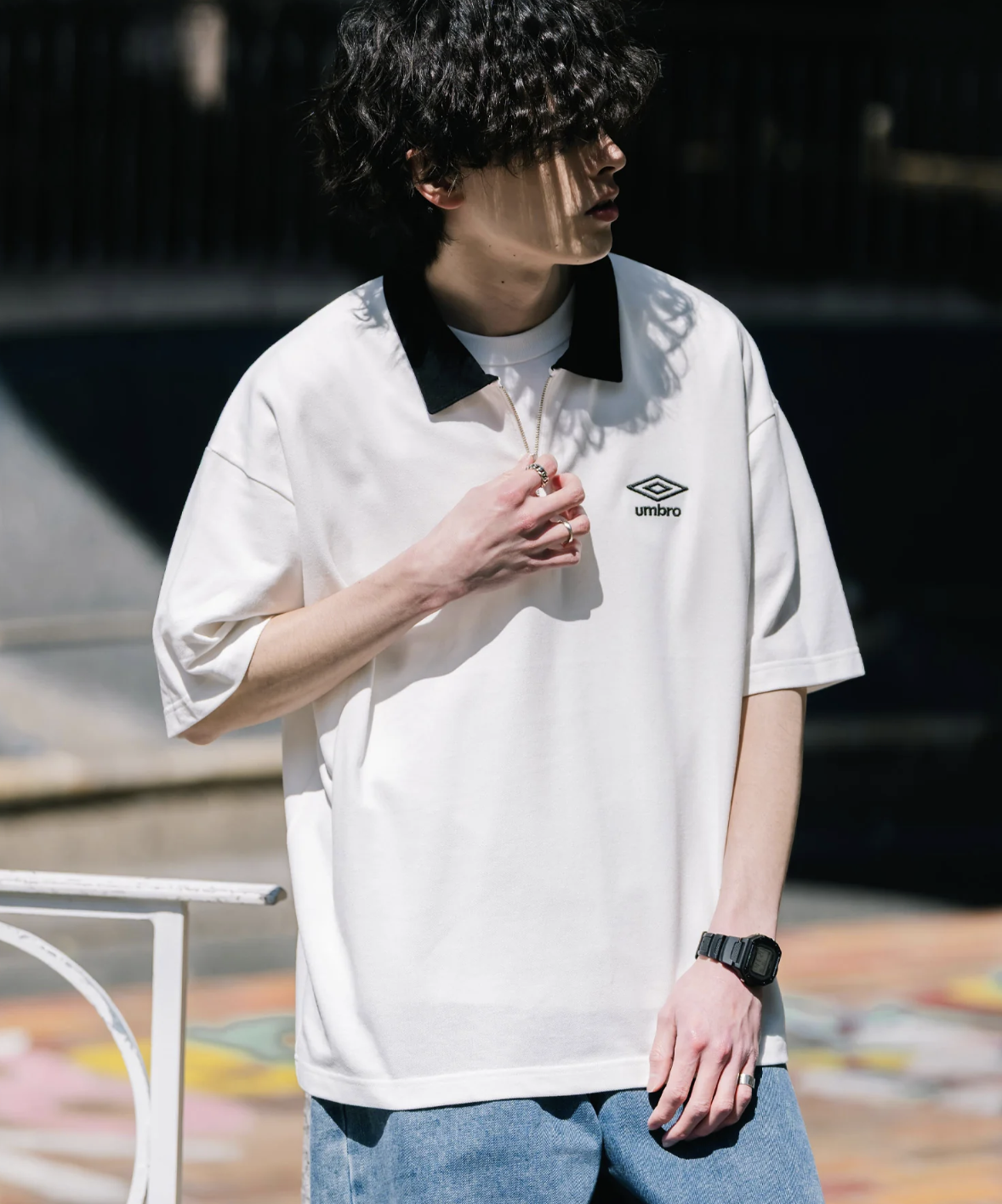 預訂 | Umbro Oversized Piqué Half-Zip Polo Shirt 日本限定