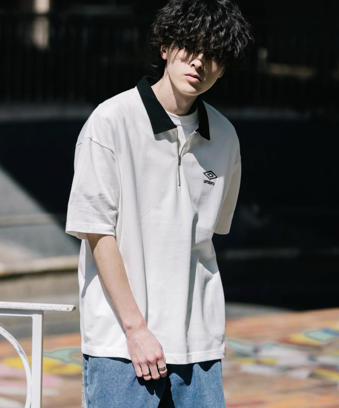 預訂 | Umbro Oversized Piqué Half-Zip Polo Shirt 日本限定