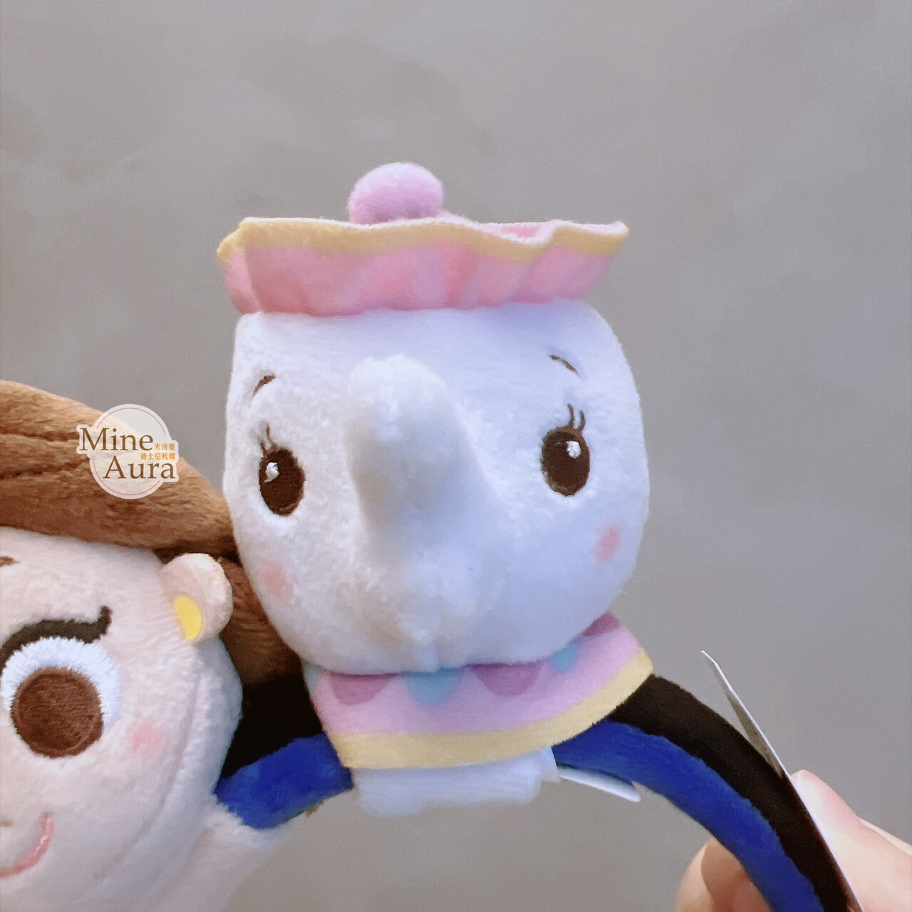 茶壺太太 Mrs. Potts 造型 絨毛 迷你公仔 娃娃 (搭配個人客製髮圈用) 美女與野獸 Beauty and the Beast -香港迪士尼樂園