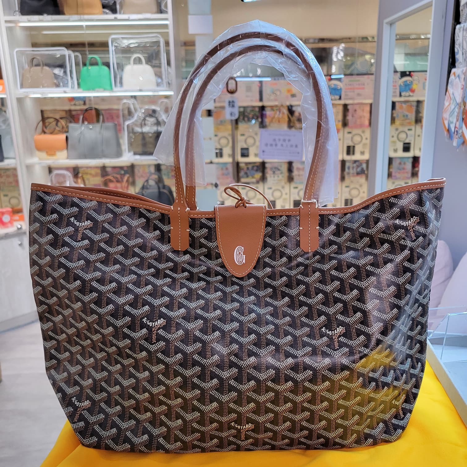 GOYARD ST LOUIS brown PM NEW MAGNET STICKER 啡色