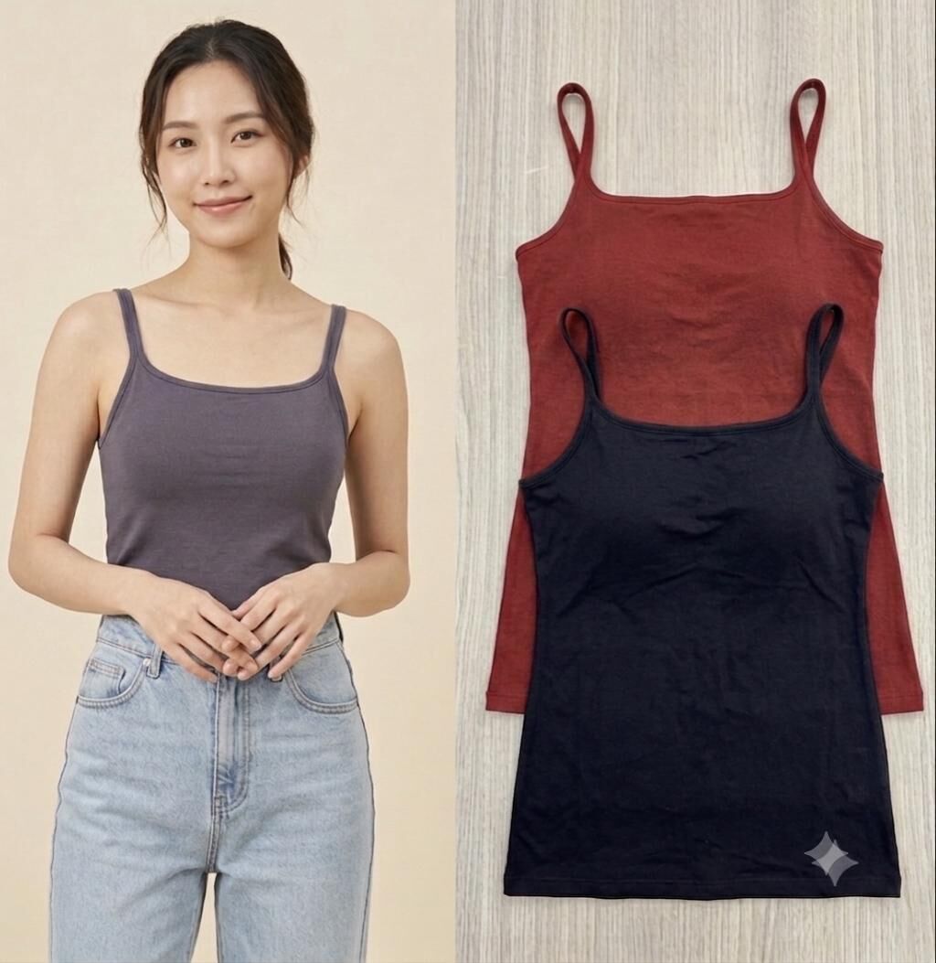 台灣 超好穿涼感方領蠶絲 Bra Top（T267 NI304）