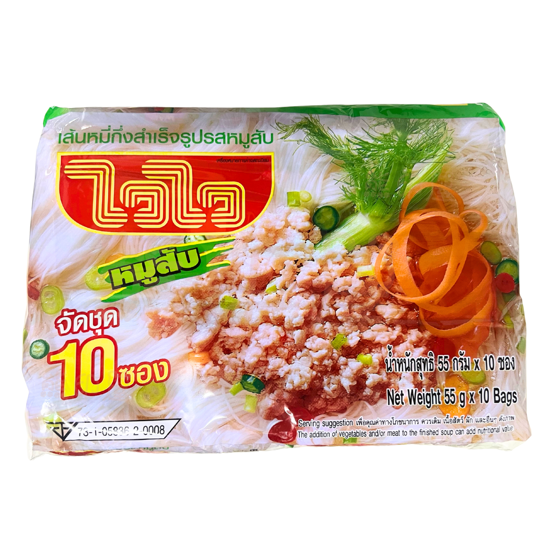 Wai Wai - 碎肉湯味銀絲米粉 (55G X 10包) 到期日2026-11-26