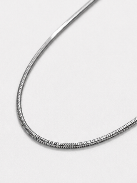 Fine Chain Snake Bone Necklace