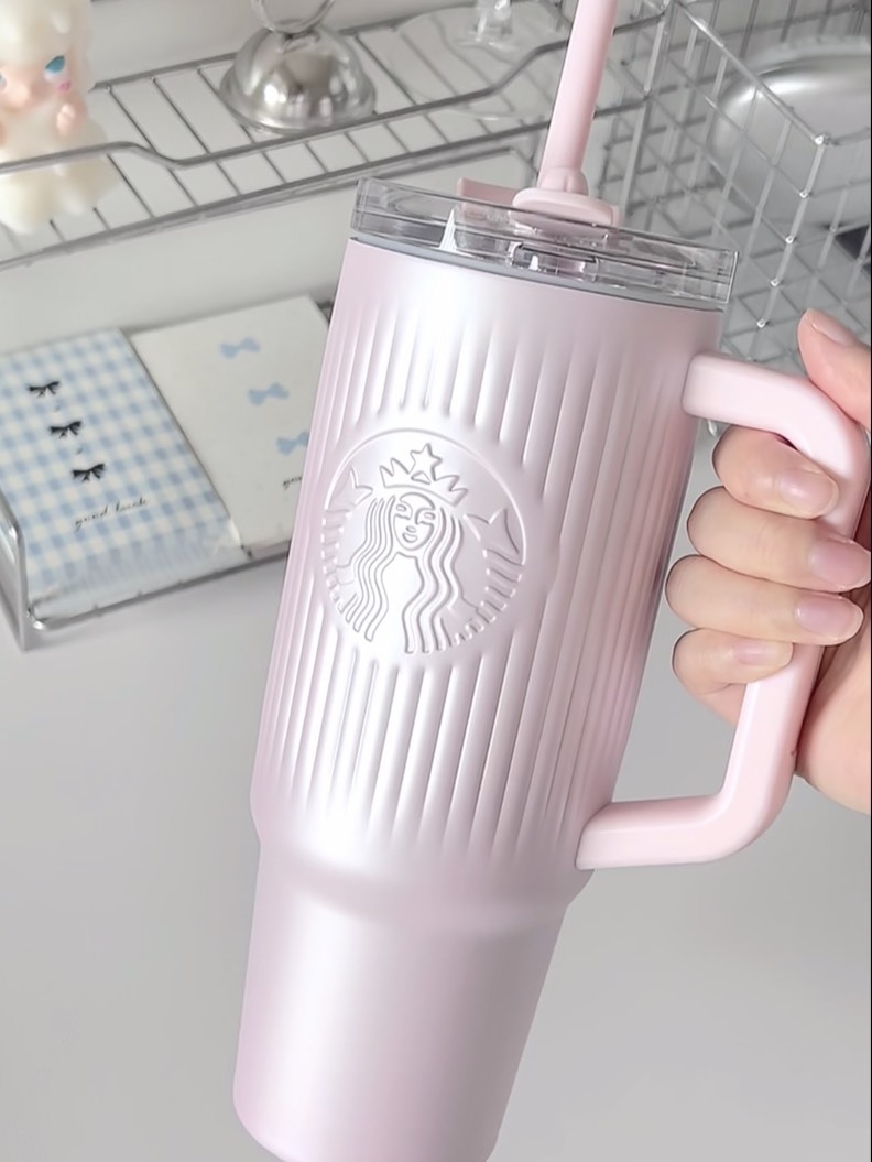 Starbucks 珠光漸層吸管杯