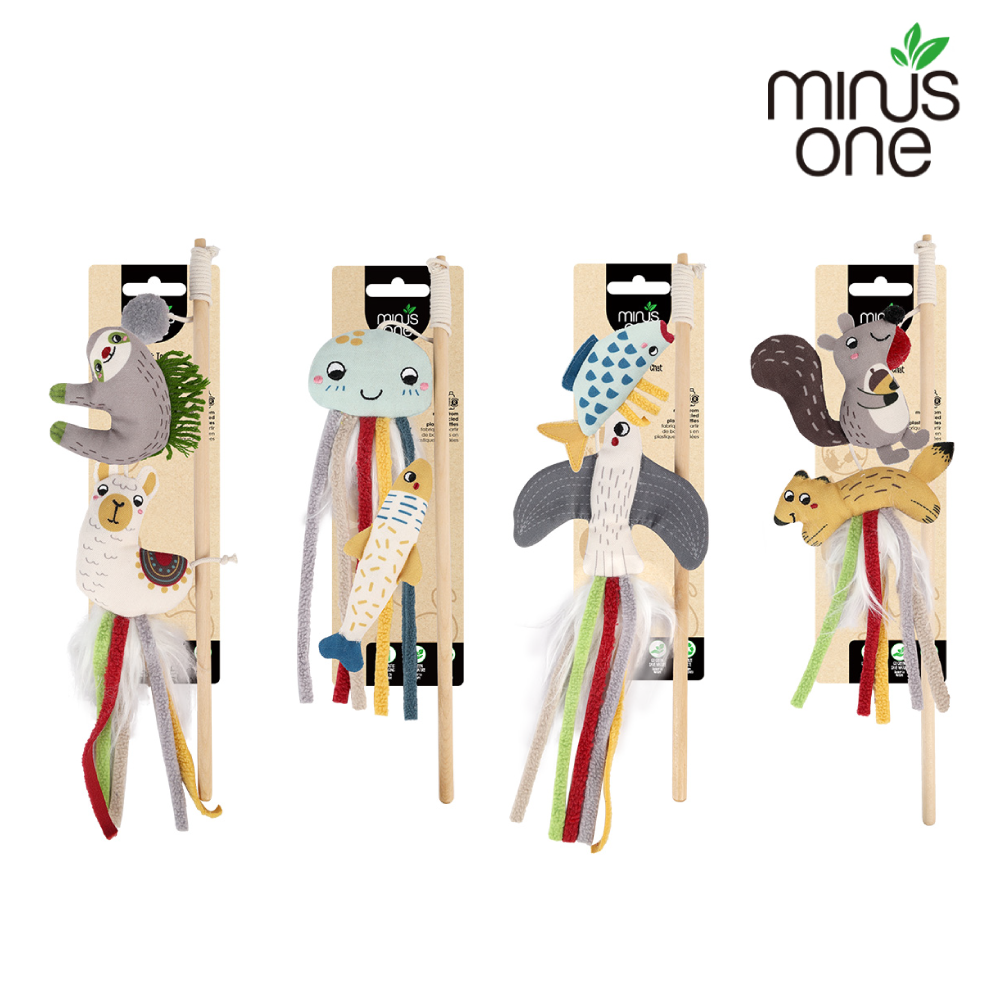 邁樂思 Minus One | 環保棉帆布 組合逗貓棒