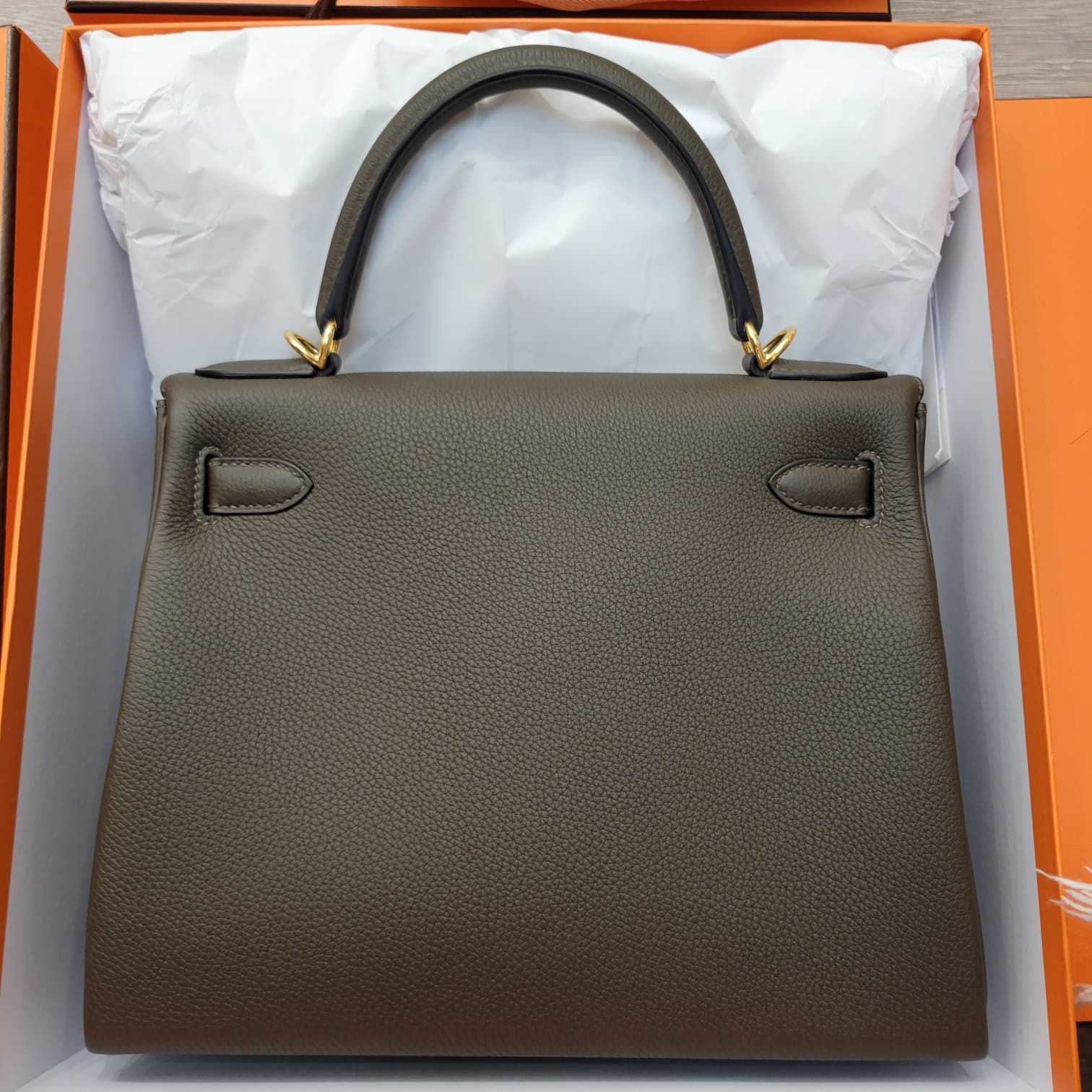 Hermes Kelly 28 V8 VERT LODEN CC TOGO 洛德綠金扣