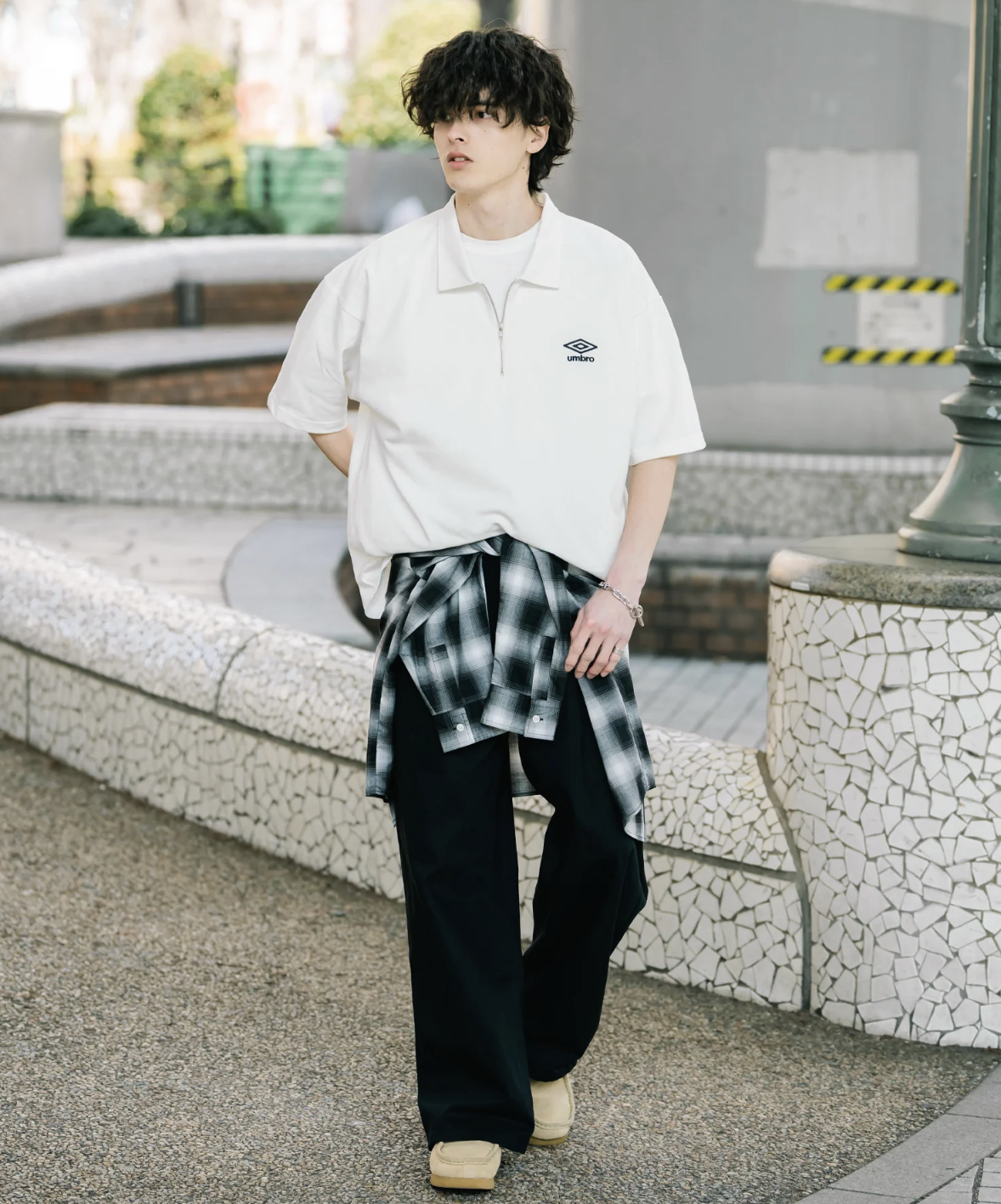 預訂 | Umbro Oversized Piqué Half-Zip Polo Shirt 日本限定