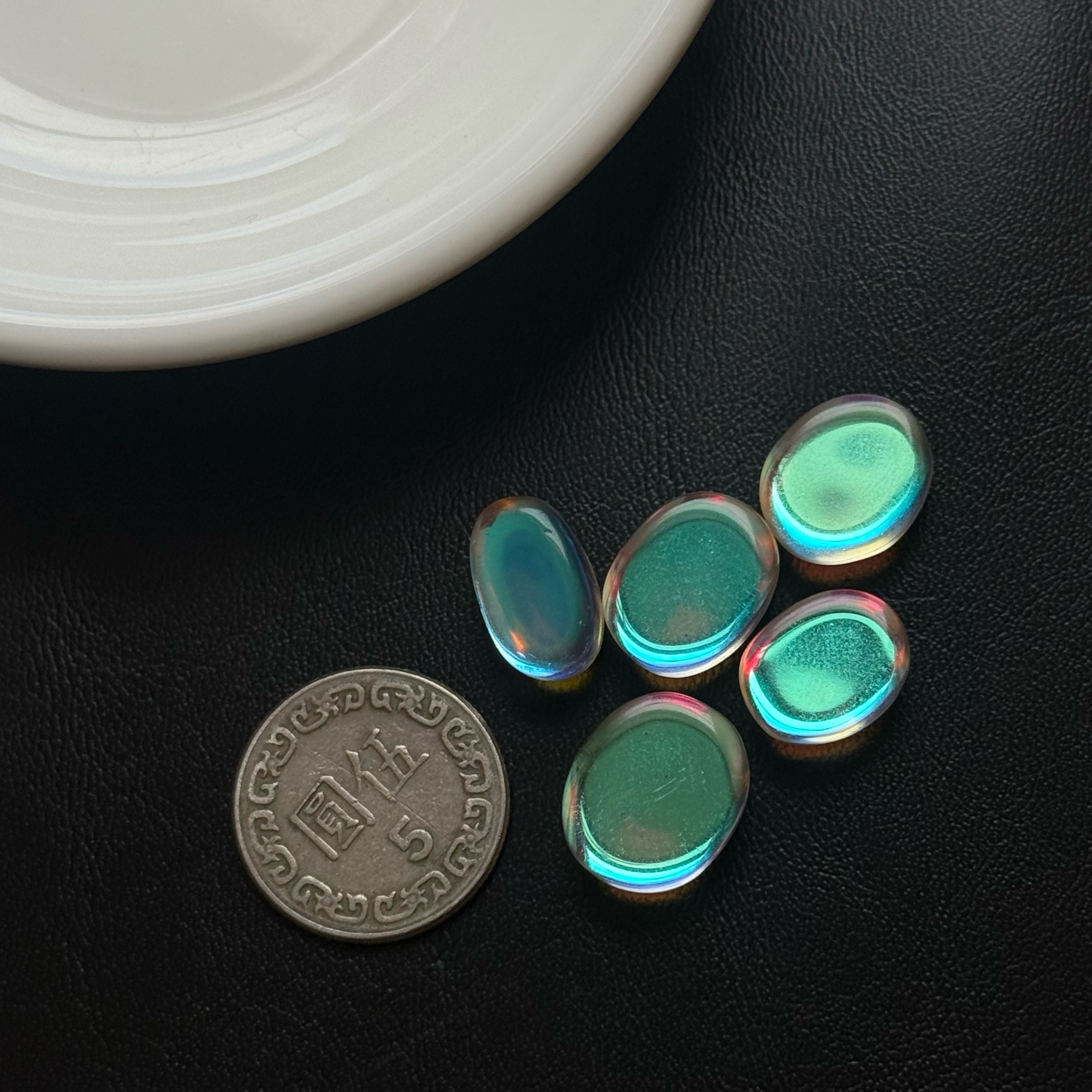 [原石] 水光水晶 / 歐若拉水晶 水晶蛋面 水晶蛋面