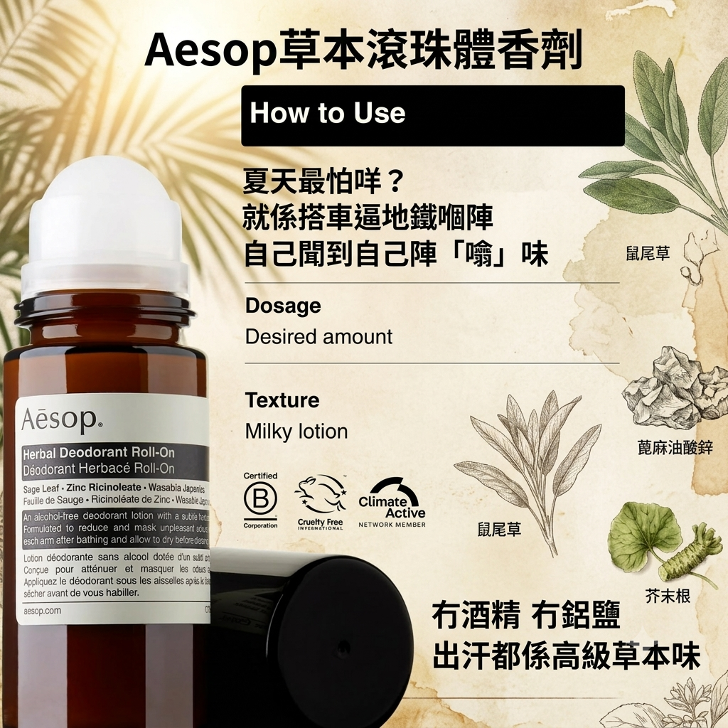 Aesop草本滾珠體香劑