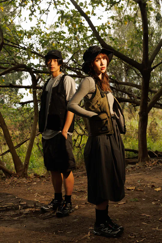 DB028 Bethel 多功能背心包(S) (馬甲 / 單肩袋) VEST -Chest: 38cm Length: 42cm / Hem 38cm BAG - W38 x H50 cm