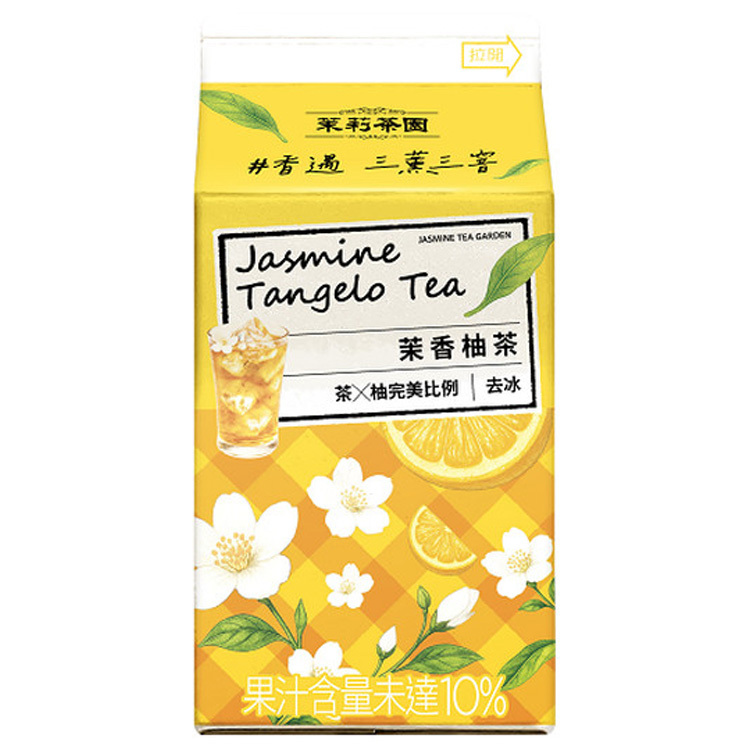 茉莉茶園-茉香柚茶 400ml