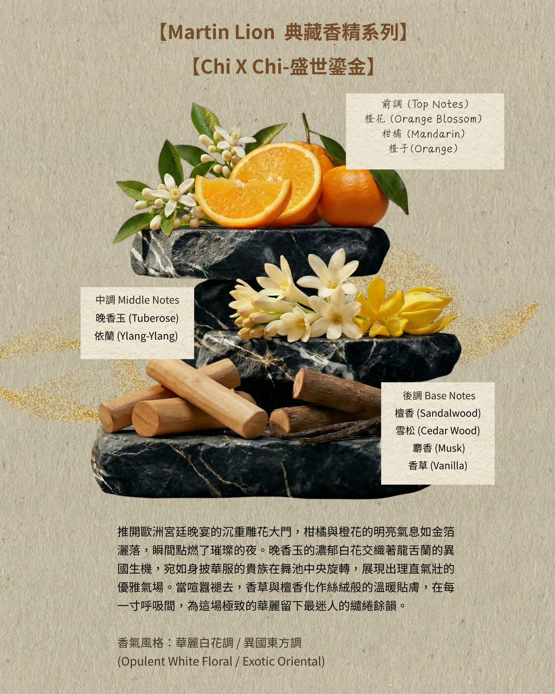 Martin Lion 馬丁里恩【Chi x Chi】盛世鎏金典藏香精
