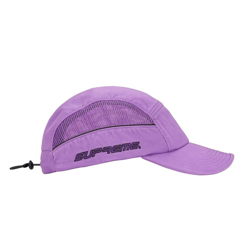Supreme Side Mesh Piping Camp Cap "Light Purple" 側邊網眼 帽子 老帽 紫 SS26H75-LP [台灣現貨]