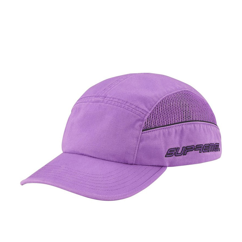 Supreme Side Mesh Piping Camp Cap "Light Purple" 側邊網眼 帽子 老帽 紫 SS26H75-LP [台灣現貨]