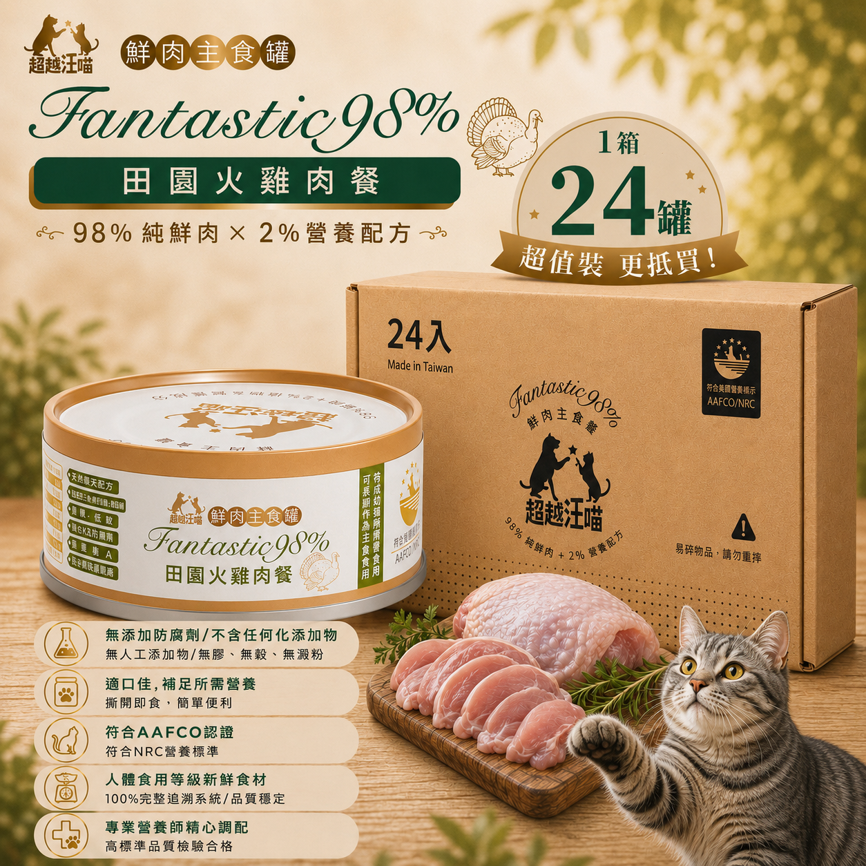 [BeyondPet] Pastoral Turkey Meal 80g (1box 24cans)
