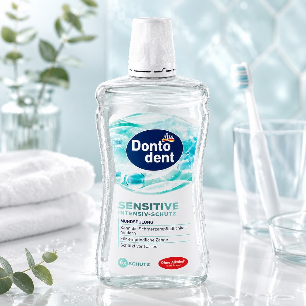 (預購商品) 德國 Dontodent 漱口水 500ml 全效溫和 (白罐)