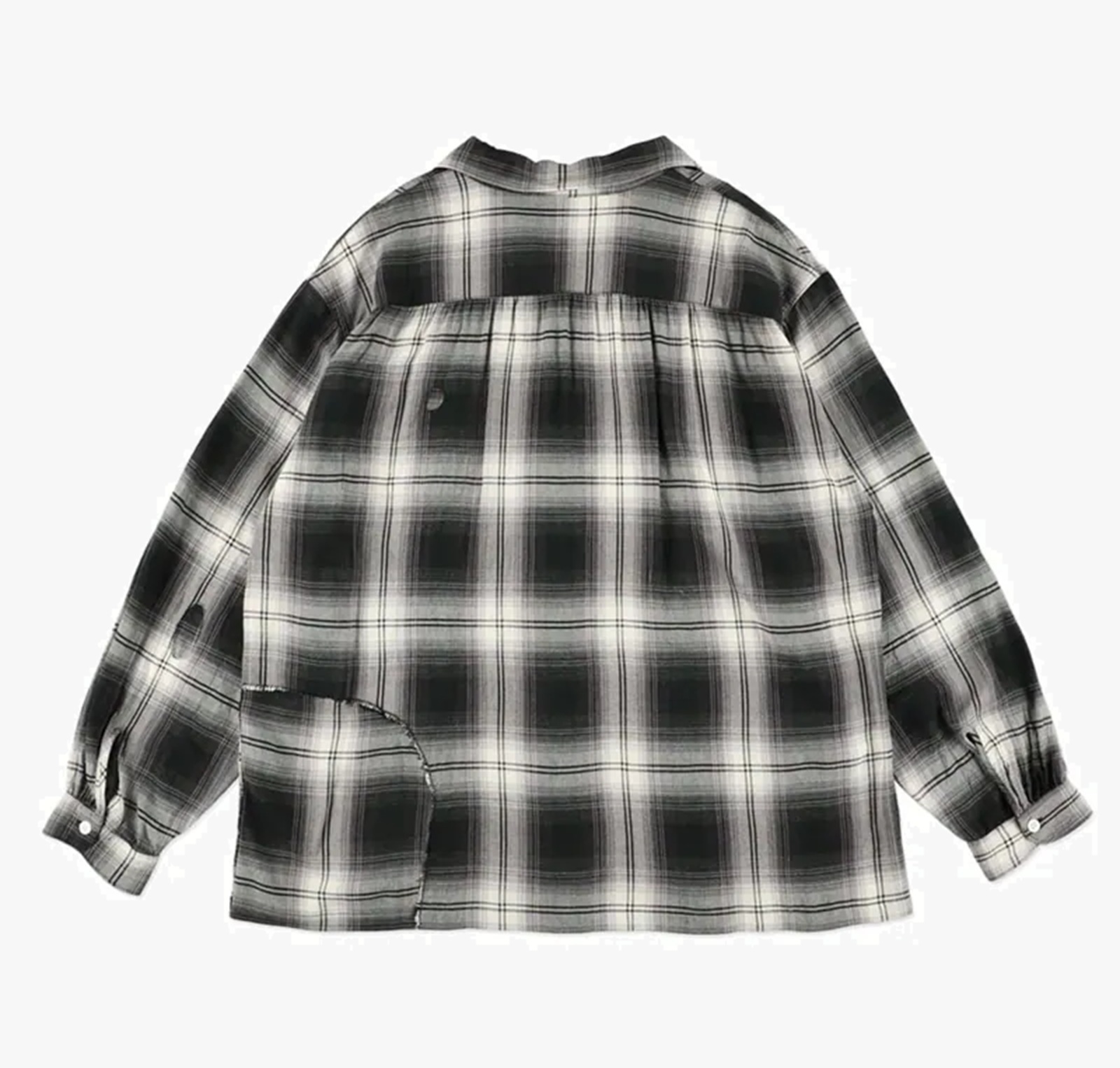 BOWWOW 2026 REMADE RAYON PLAID SHIRT CRASH AGED - PRE ORDER ITEM (預訂中)