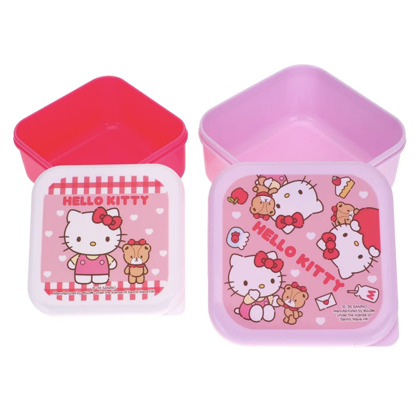 Hello Kitty 多用途膠盒 -2個裝 9-7122-18