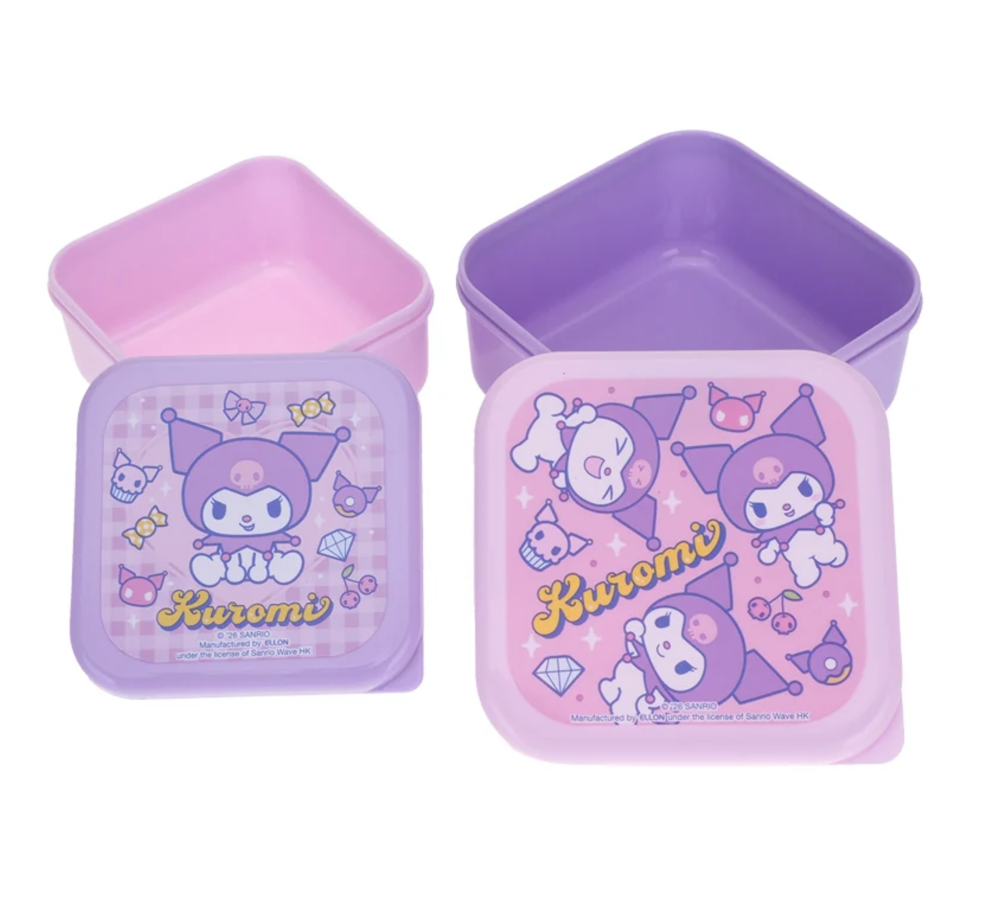 Kuromi 多用途膠盒 -2個裝 9-7122-19